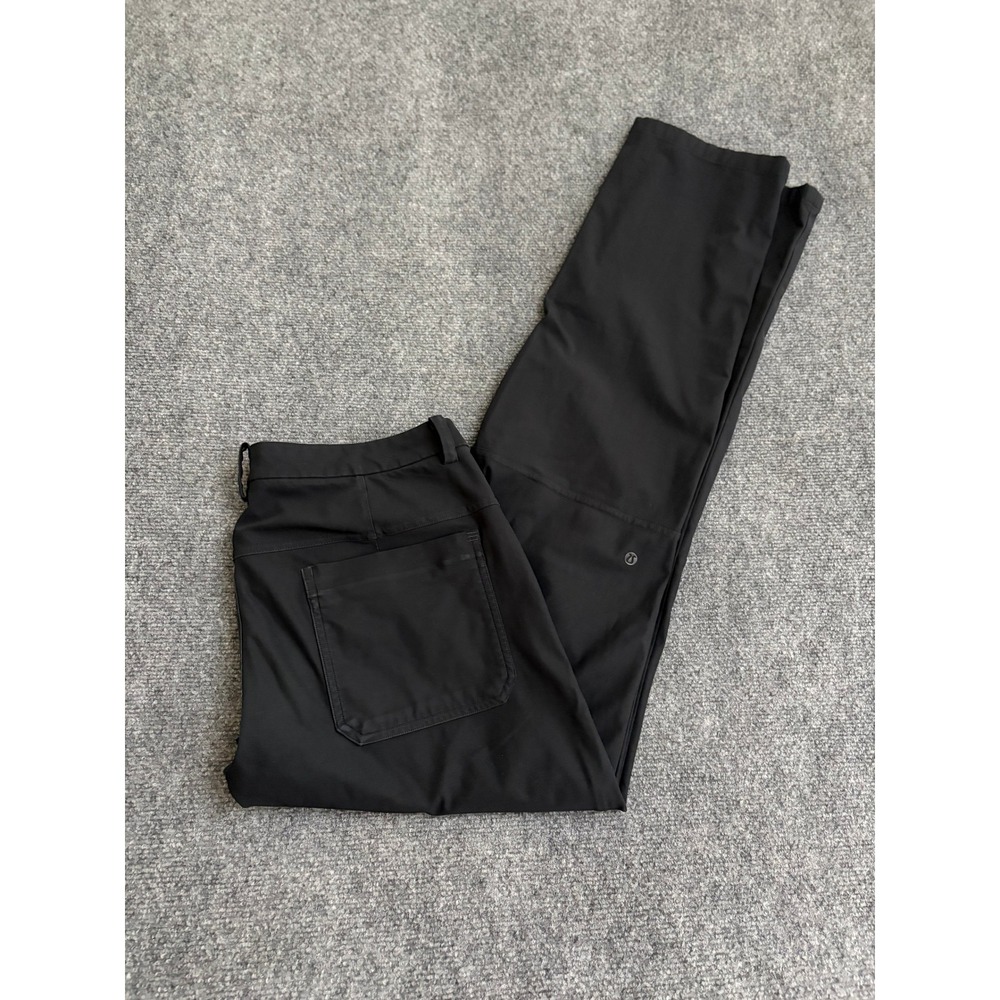 Lululemon Commission Pant Classic Black Mens Size 36 Tech Chino Trousers